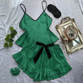 European and american style sexy lingerie pajama set - bowknot cami top and shorts - sexy new summer loungewear