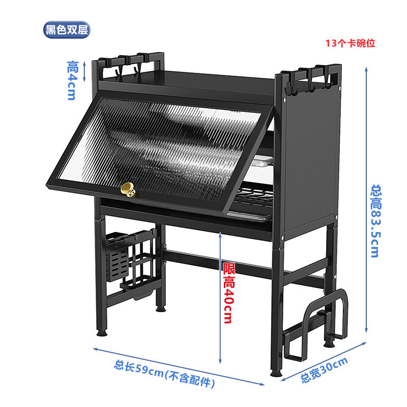 With cabinet door Multifunctional kitchen Microwave oven Shelves Countertop cupboards Oven dishes Drain storage cabinets Lockers