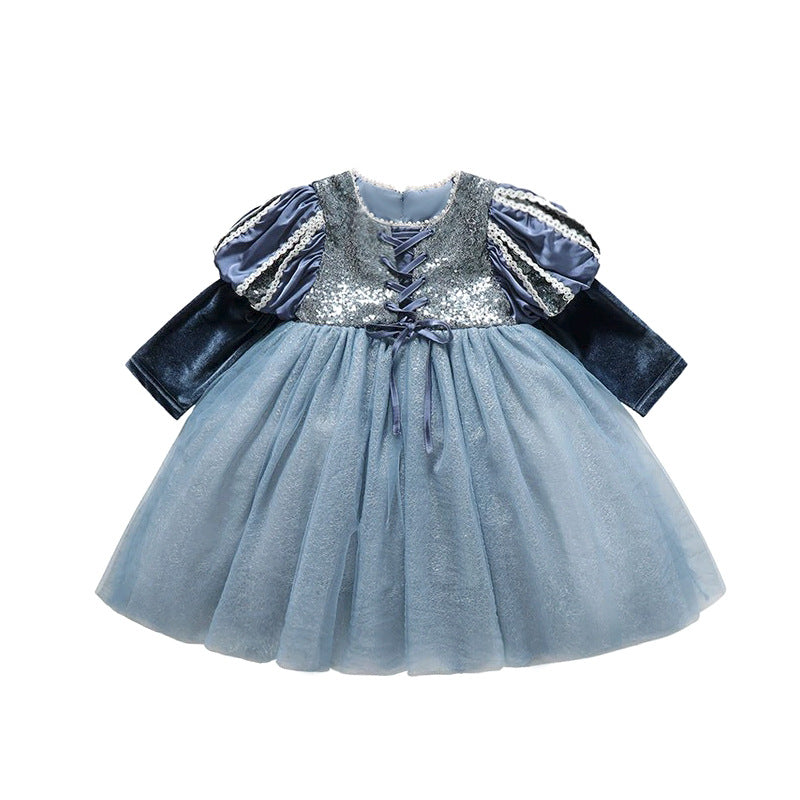 Girls' dresses: new autumn  collection - princess aurora (frozen) inspired, high-end formal gowns, elsa-inspired heavily embellished dresses, princess style