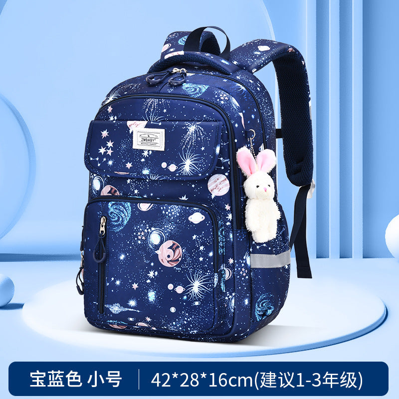 foreign trade primary school student schoolbag for girls in grades 1-3-6, spine-protecting kids backpack, lightweight and burden-reducing, wholesale