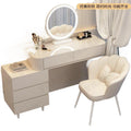 Yisilunno cream style dressing table modern casual storage cabinet bedside table all-in-one desk retractable makeup table