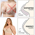 popular plus size deep cup bra seamless steel ring multi-breasted women's intimates push-up adjustable anti-sagging bra