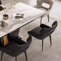 Italian normcore genuine leather dining chair for home backrest desk armchair restaurant owner chair designer robert chair