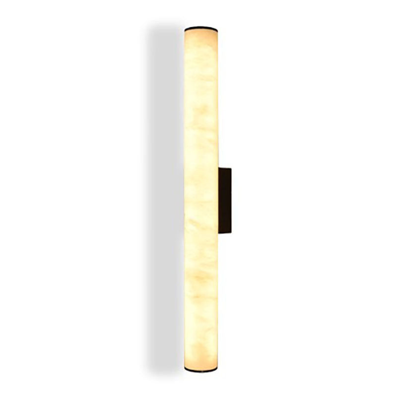 Modern casual marble round tube wall lamp hotel sales department corridor foyer accessible luxury bench decorative wall lamp custom size