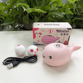 children's electric fan suspended ball usb rechargeable mini whale blowing bubble ball toy douyin same style