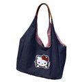2025 new cartoon kitty denim large capacity tote bag - minimalist shoulder bag, versatile commuter handbag