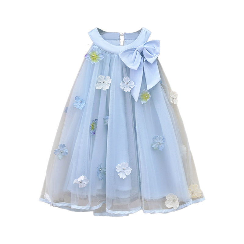 【clearance】girls' summer dress new style - super fairy chic princess dress for baby girls, flowy tulle, first birthday outfit