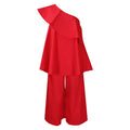 C8537 independent station european and american large size women's clothing cross-border personalized loosetops wide-leg pants two-piece set foreign trade suit