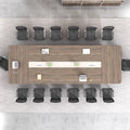 Saint li large conference table bench table negotiation room modern casual rectangular training table