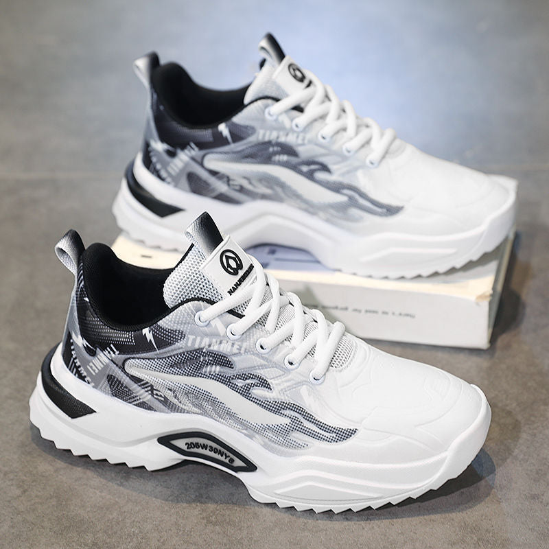 Spring men's shoes 2025 new student sports casual youth mesh dad shoes versatile trendy breathable shoes for men
