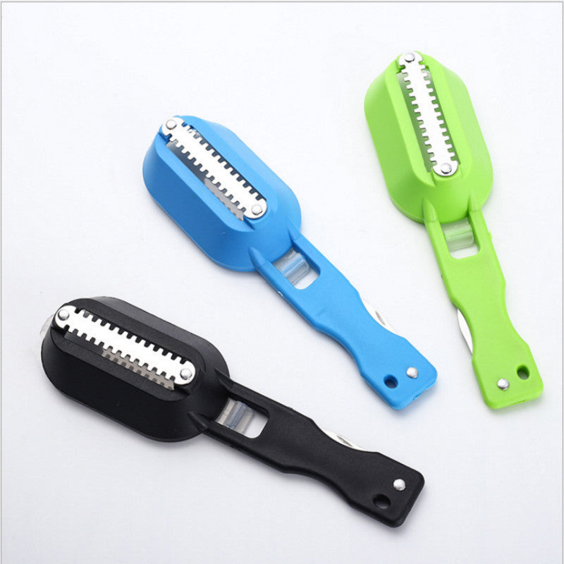 Fish scale brush, home fish scale scraper, fish scale peeler kitchen gadget - available in three colors, factory direct, custom orders welcome