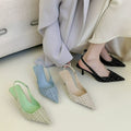 Xiaoxiangfeng pointed toe sandals for women 2024 new arrivalsummerfashioneasiest for matchflatsfashionfrenchelegant high heels