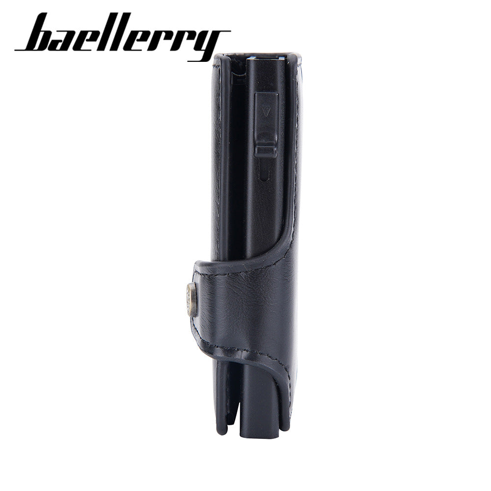 Baellerry's new men's card bag Cross-border RFID anti-magnetic side push card sleeve Aluminum box buckle card bag batch