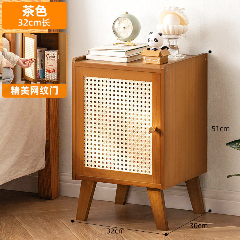 Bedroom bedside table accessible luxury small for home ultra-narrow bedside cabinet bedside storage cabinet modern casual side cabinet