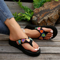 Plus size women's flip-flops for export: summer indoor beach sandals - bohemian style, super comfortable, and perfect for outdoor wear