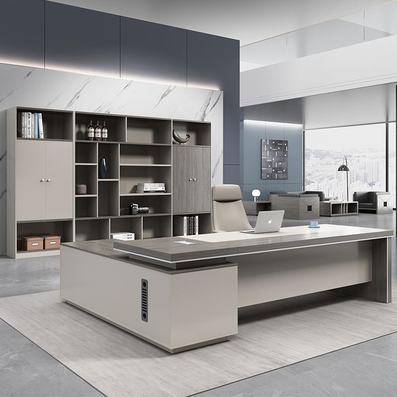 Boss table bookcase casual storage storage cabinet furniture office background file cabinet information cabinet wooden floor cabinet