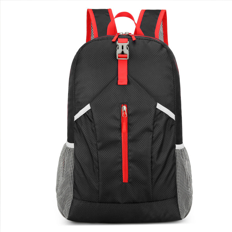 Outdoor large-capacity backpack foldable storage bag ultra-light scratch-proof travel bag anti-splashing hiking and cycling bag
