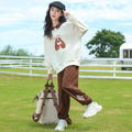 Girls' sweatshirt:  spring/autumn new arrival - trendy, stylish, long-sleeved, loose-fit top - autumn fashion for girls - popular children's clothing