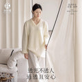 Cream medieval linen japanese style log style fufeng black edge gauze light-proof window gauze curtain living room balcony curtain