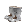 Tk ballet-style leather boots: new  korean edition girls' bow-tie princess shoes, kids' casual versatile ankle boots, trendy style