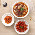 Wholesale gold-rimmed ceramic large plate deep plate thickened oven mitt soup plate boiled fish hair bloodwang for home vegetable plate large round plate