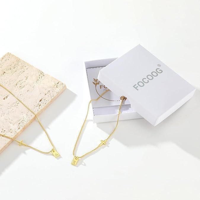 Amazon hot selling clavicle chain cross-border copper plated real gold women's fashion pendant 26 english letter necklace box chain