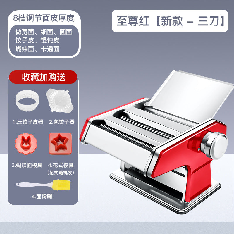 Noodle machine for homesmall stainless steel manual noodle machine commercial multifunctional dumpling wrapper machine noodle rolling tool