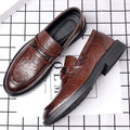 Leather shoes for men, business formal wear, casual men's live broadcast, spring new arrival british style work, korean style cross-border slip-on leather shoes