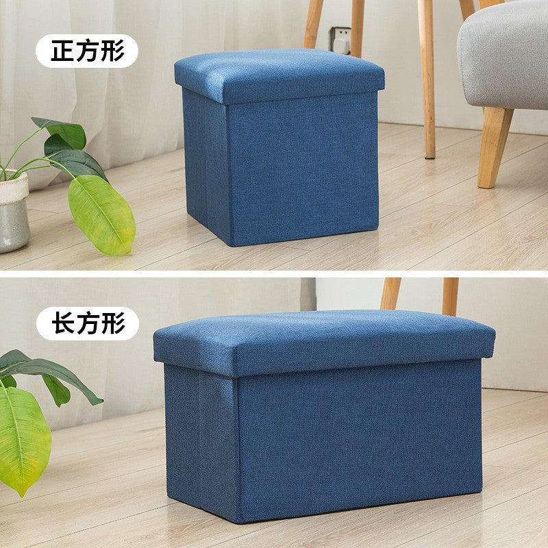 Storage stool rectangular storage stool can sit adult household multi-functional small sofa shoe changing stool storage box artifact