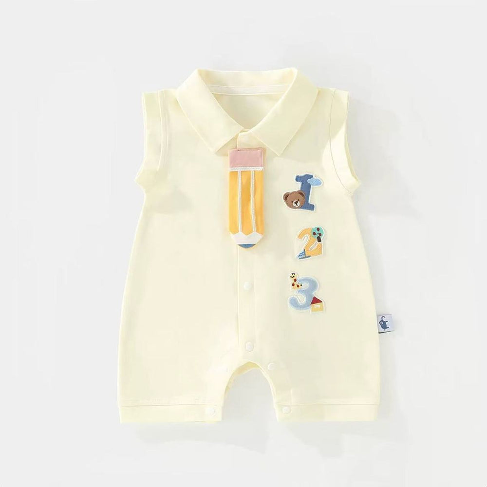 Summer short-sleeved clothes rompers baby baby onesie thin summer clothes newborn cartoon rompers cute
