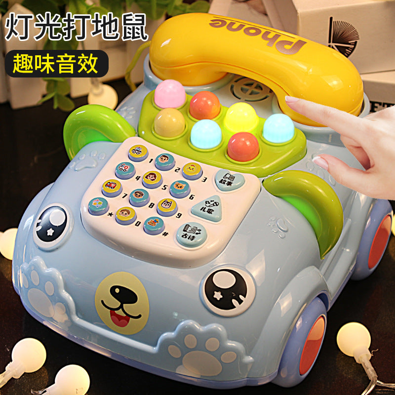Wholesale children's multifunctional story phone - realistic landline, baby educational early learning toy with musical car