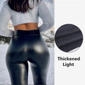 Amazon's hottest export product: women's multi-color leather pants, high-waisted leather leggings, four-way stretch butt-lifting pencil pants