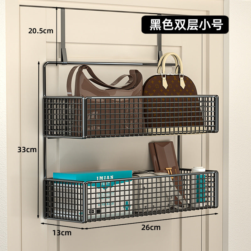 Over-the-door hook: your ultimate entryway organizer! wall-mounted, no-drill storage rack for bedroom closet, side-mounted clothes hanger