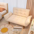 Cream cloud lazy sofa double reclining rental house bedroom no-wash small apartment foldable dual-purpose sofa bed