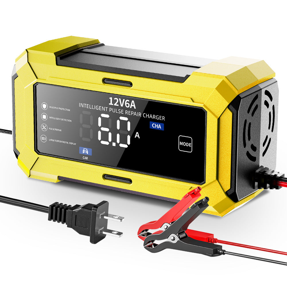 12v car battery charger 12v 6a motorcycle charger 14.6v 12v lifepo4 battery charger