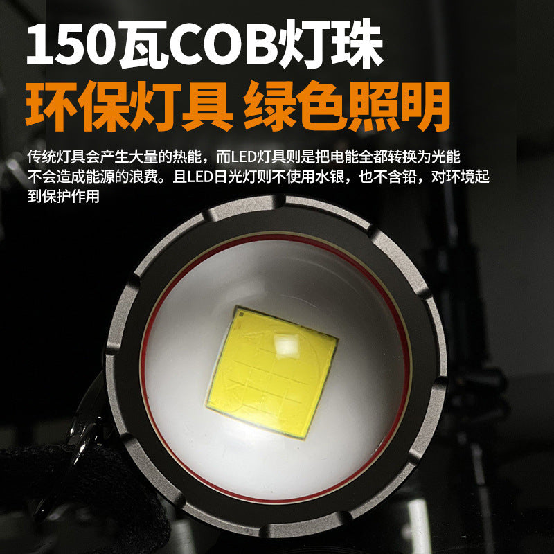 Cross-border new XHP360 strong light flashlight USB charging high power outdoor zoom remote LED flashlight