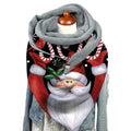 Export fashion buckle imitation cashmere printing scarf long scarf triangle scarf