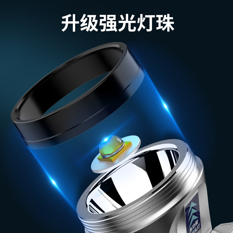 Induction LEDType-c rechargeable gold silver outdoor camping headlights long-range electric display fishing lighting wholesale