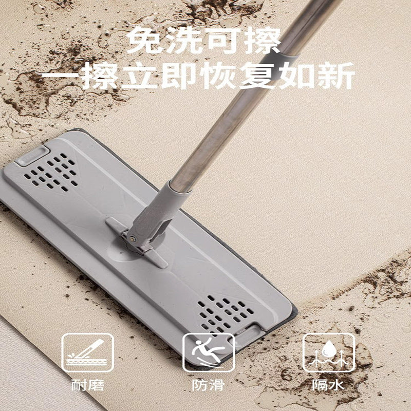 Leather kitchen floor mat non-slip oil-proof wipeable no-wash carpet pvcwaterproof mat whole floor for home stain-resistant mat