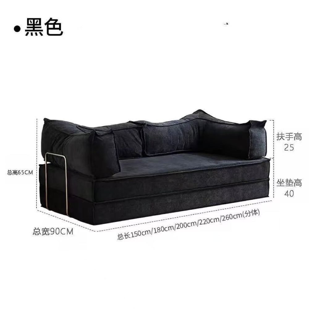Compression module sofa small apartment lazy sofa for home sofa bed medieval style living room rental room foldable sofa