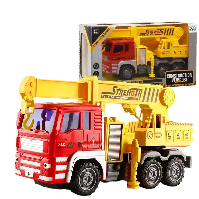 Large boy single gift box inertia engineering tipping bucket fire fighting various toy car stall wholesale