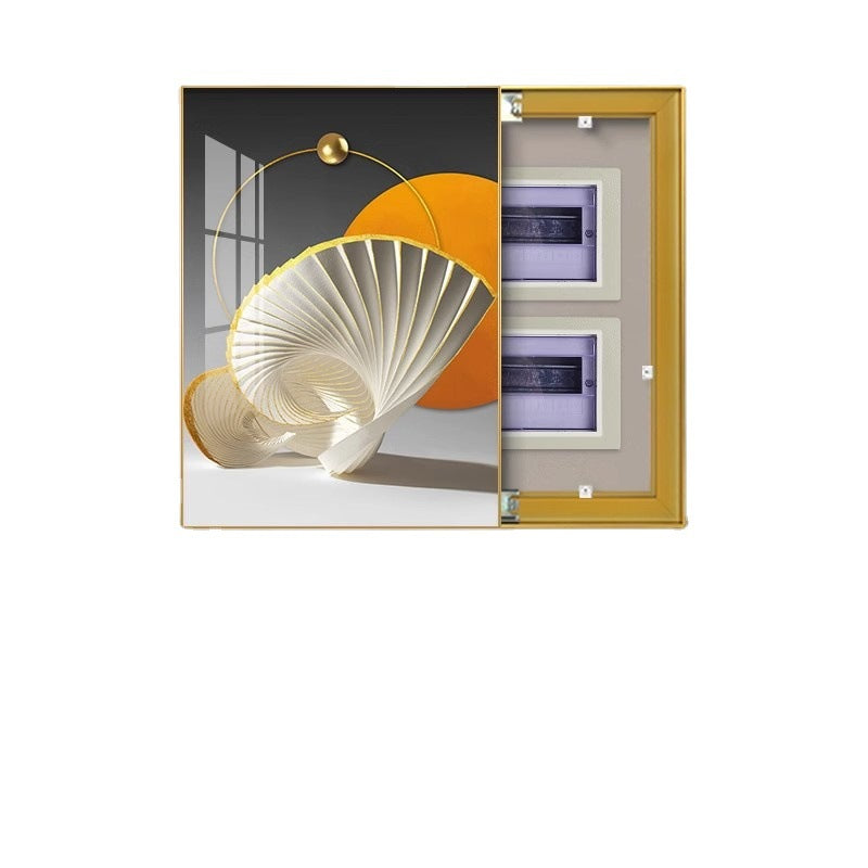 Light luxury vertical meter box decorative painting Modern simple distribution box Weak current box Electric switch box decoration blocking hanging painting