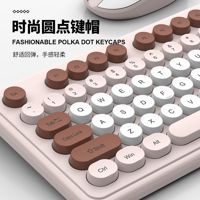 Viper wk200 wireless office keyboard and mouse suit silent and good-looking girls business typing keyboard 2.4g
