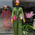 European and american cross-border women's fashion:  summer new arrivals - trendy tie-up, loose-fit plus size shirt and wide-leg pants casual set