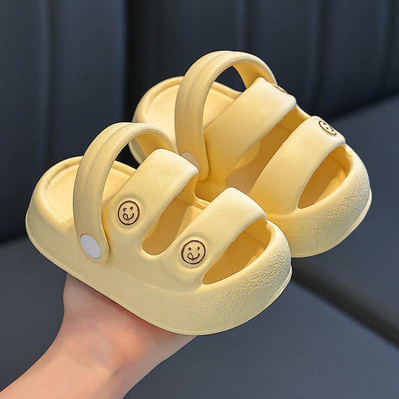 Kids sandals  summer new fashion middle and big children's beach shoes girls k-style soft bottom kids shoes trendy