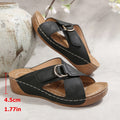 Fashionexportthick soleplus size cross roman slippers women's platform bottom open toe outwear lightweight beach wedge sandals