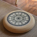 Futon pouf, tatami floor, bay window, retro coffee table, pouf, living room floor cushion, hemp rope meditation stool