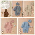 Baby romper jumpsuit spring autumn newborn sleepsuit knitted unisex baby warm clothes autumn winter 021