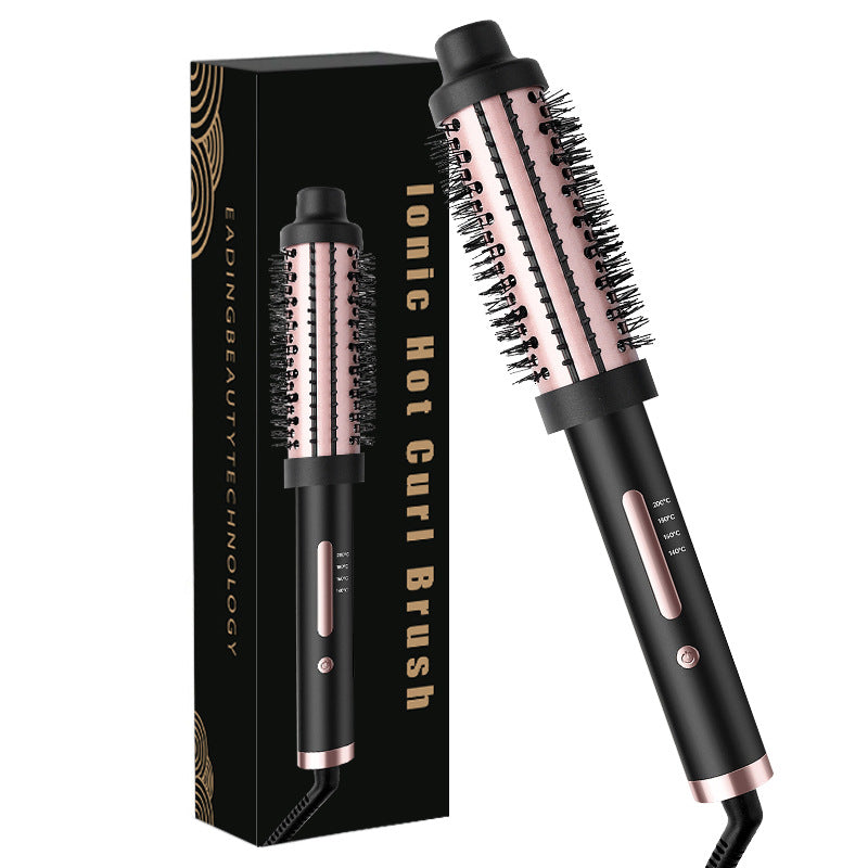 Cross-border curling iron Large roll inner buckle hair straightener Negative ion straight roll dual-purpose bangs perm iron Red light curling comb