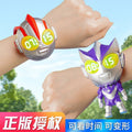 Superhero kids transforming watch toy - light-up baby boy transformer electronic cartoon snap-on watch toy